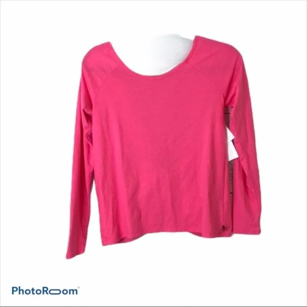 Fabletics aviana pink cross back top NWT